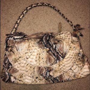 Faux Snakeskin Charming Charlie Purse